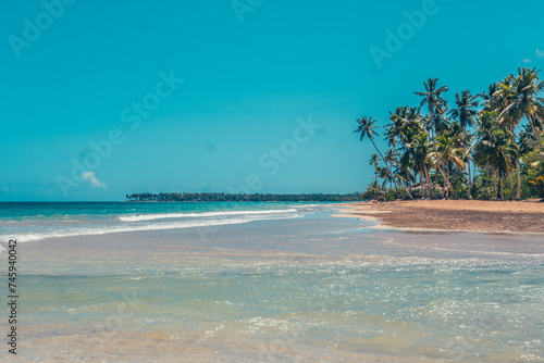 Caribbean bach with coconut house