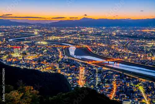 岐阜県　金華山からの夜景 photo