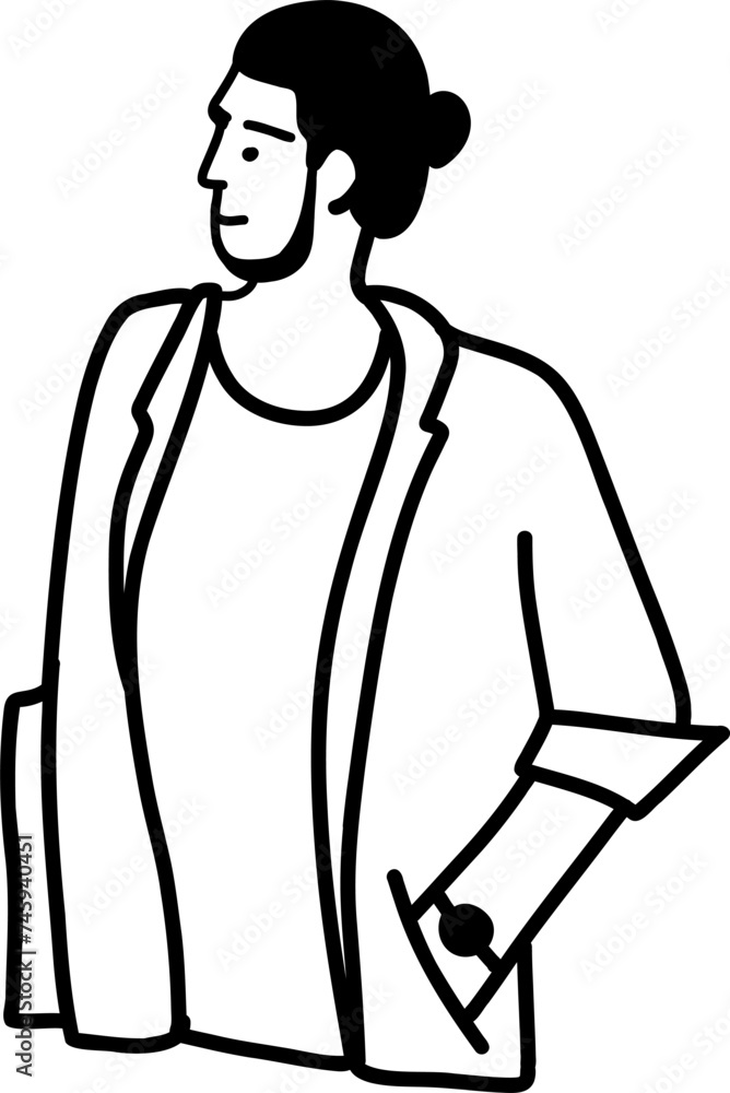 Character smiling man different age and ethnicity. Young and aged, diverse. Vector outline illustration, linear, thin line, hand drawn sketch, doodle Character smiling man different age and ethnicity. Young and aged, diverse. Vector outline illustration, linear, thin line, hand drawn sketch, doodle