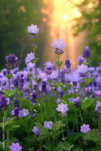  Spring morning, after heavy rain, Monet Garden background. © imlane