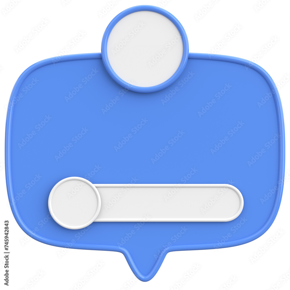 Profile box. Social media profile. 3D illustration. Profile box. Social media profile. 3D illustration.
