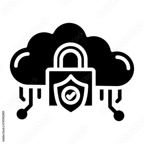 Cloud lock icon