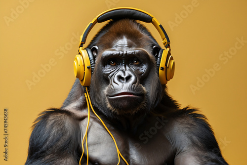 gorilla listen music