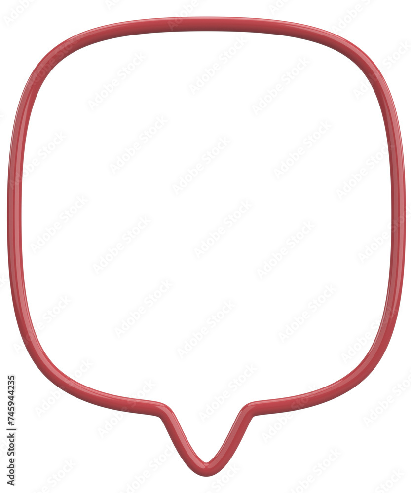 Speech Bubble. Text Box. 3D Illustration. Speech Bubble. Text Box. 3D Illustration.