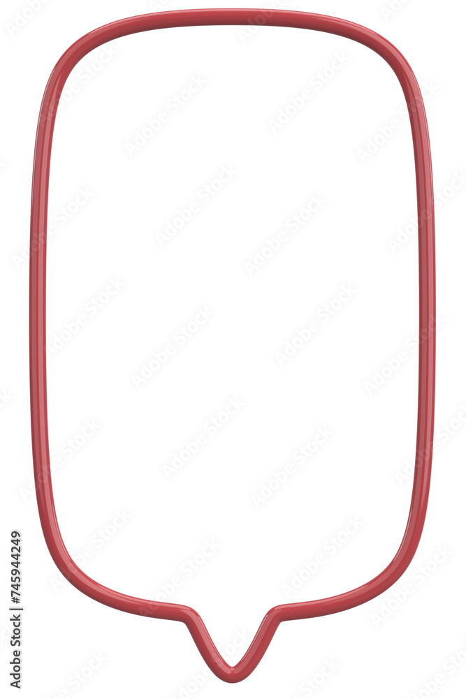 Speech Bubble. Text Box. 3D Illustration. Speech Bubble. Text Box. 3D Illustration.