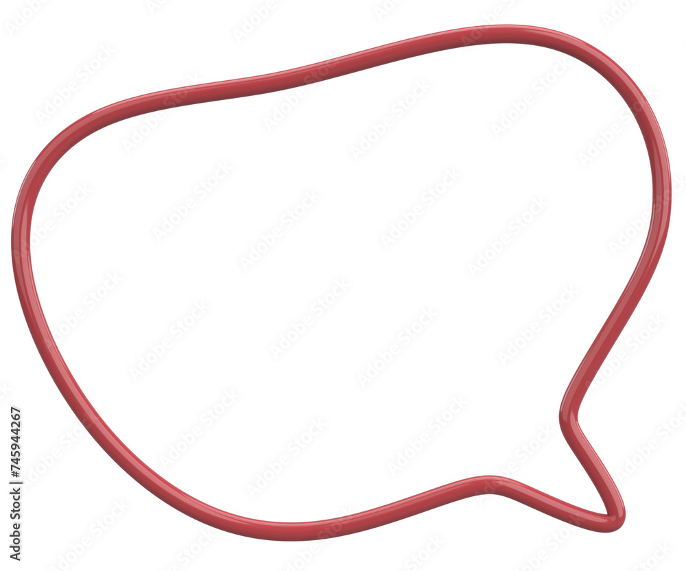 Speech Bubble. Text Box. 3D Illustration. Speech Bubble. Text Box. 3D Illustration.