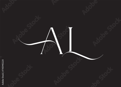  Creative Modern A L Letters icon vector Illustration.