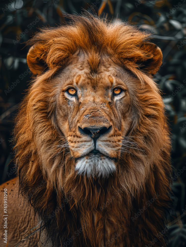 Realistic Lion Portrait