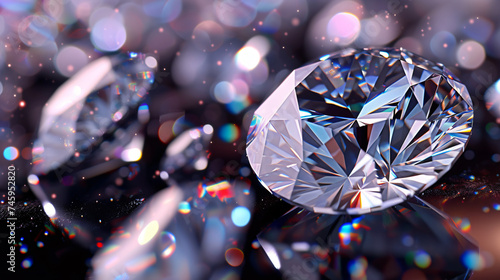 Diamond. Jewelry background.