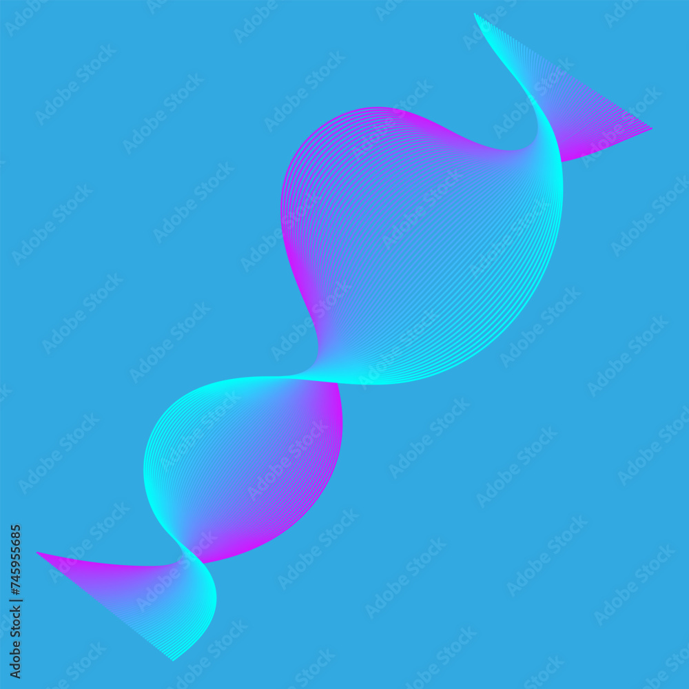 Floating blue to violet object vector candy like coloured ice transition Floating blue to violet object vector candy like coloured ice transition
