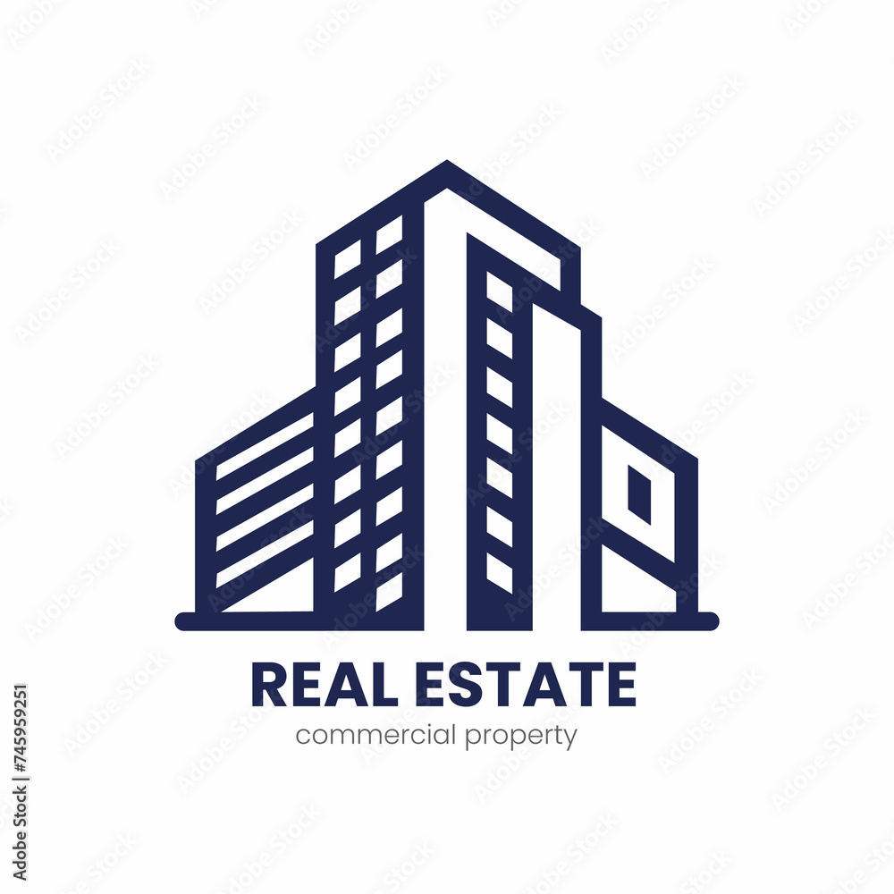 real estate building logo Template minimalist design