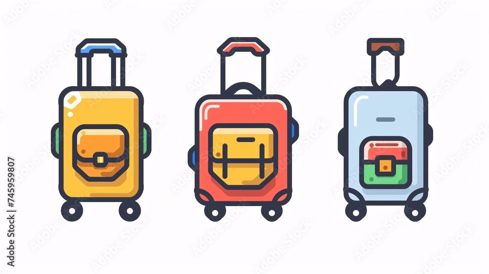Luggage symbol. Luggage symbol.
