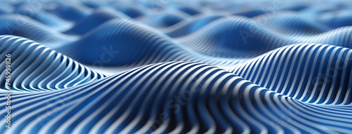 graphic abstract design of flowing lines with black stripes, crystal core, figura serpentinite, indigo, dynamic balance, physically based rendering, shallow depth of field  photo