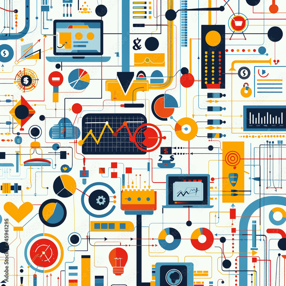 Digital marketing strategies visualized, data analytics and consumer ...