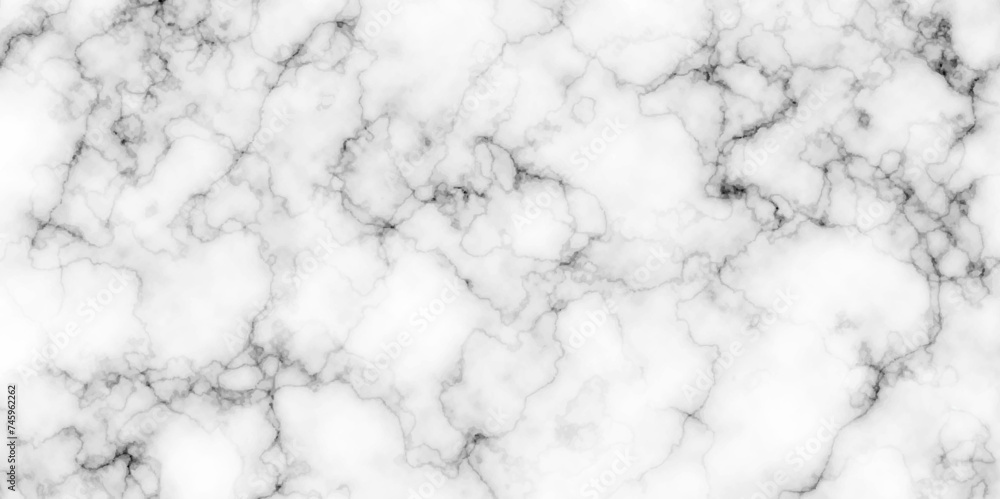 Nature White Carrara marble stone texture. Stone ceramic art wall interiors backdrop design. horizontal elegant black and white Marble granite panorama marble background. - obrazy, fototapety, plakaty 