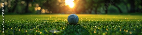 ball in grass photo