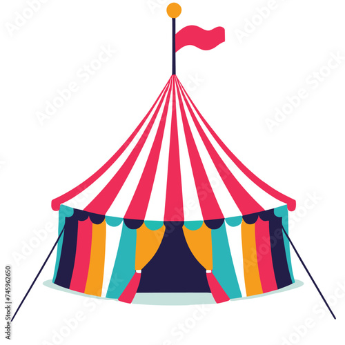 circus tent vector illustration