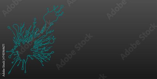 Abstrakte Vektor Form handgezeichnet mit Hintergrund schwarz - Platsch - Klecks Flüssigkeit mit Kontur