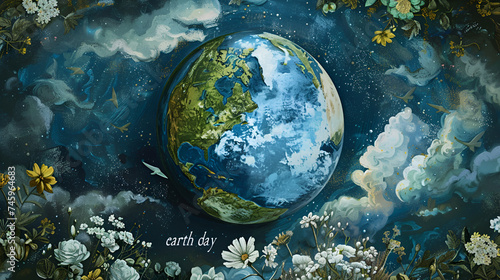Earth Day concept image, generative ai
