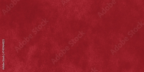 Saturated dark red colored low contrast Concrete textured background. aquarelle painted natural mat monochrome plaster illustration. Interior design background, banner, wallpaper.