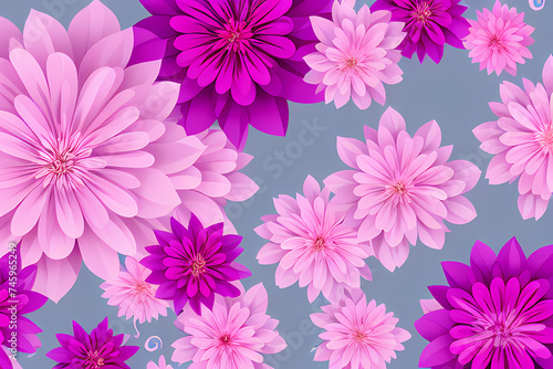 pink chrysanthemum background  generative ai