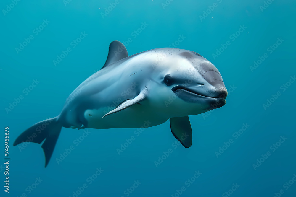 Vaquita - Gulf of California - The world's smallest porpoise species, known for its distinctive dark rings around its eyes. They are critically endangered due to bycatch in fishing nets Vaquita - Gulf of California - The world's smallest porpoise species, known for its distinctive dark rings around its eyes. They are critically endangered due to bycatch in fishing nets