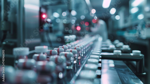 Wallpaper Mural In the ever-evolving landscape of pharmaceutical manufacturing, a close-up shot focuses on a man's role at the assembly line, where he plays a critical part in the production of me Torontodigital.ca