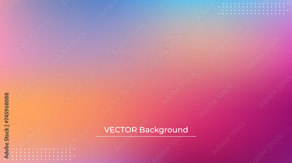 Smooth and blurry colorful gradient mesh background. Modern bright rainbow colors. Easy editable soft colored vector banner template. Premium quality Smooth and blurry colorful gradient mesh background. Modern bright rainbow colors. Easy editable soft colored vector banner template. Premium quality