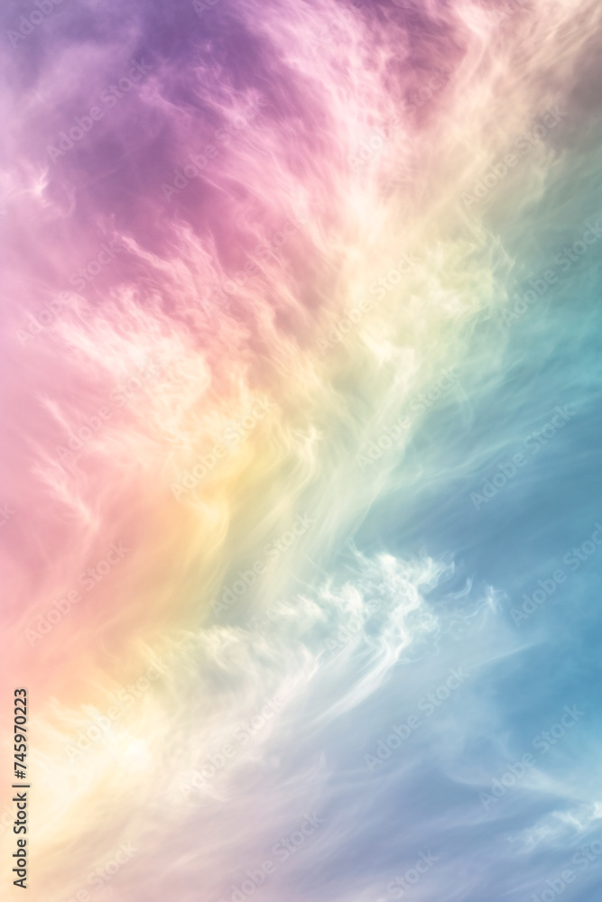 Abstract background of swirling pastel clouds in vibrant hues, suggesting a dreamy, ethereal skyscape. Abstract background of swirling pastel clouds in vibrant hues, suggesting a dreamy, ethereal skyscape.