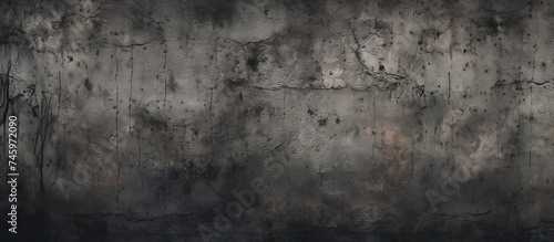 The black and white photo shows a weathered concrete wall with a horror cement texture. The wall appears old  grungy  and ominous  creating a sense of darkness and mystery.