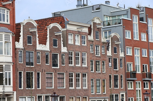 Amsterdam Nieuwe Herengracht House Facades View, Netherlands
