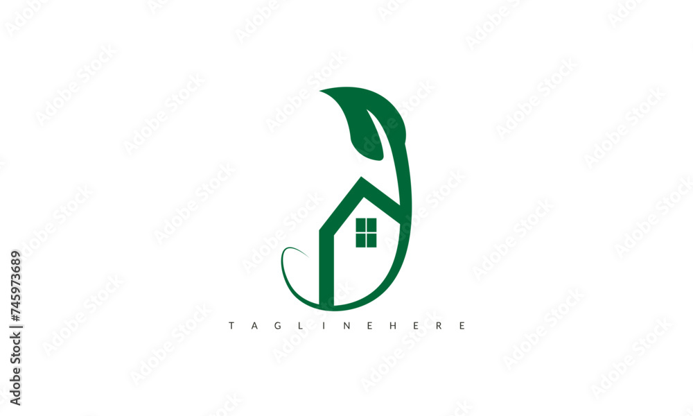 Nature house logo with green color can be used as symbols, brand identity, company logo. Nature house logo with green color can be used as symbols, brand identity, company logo.