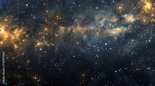 Dark Space Wallpaper With Some Stars, Generative AI