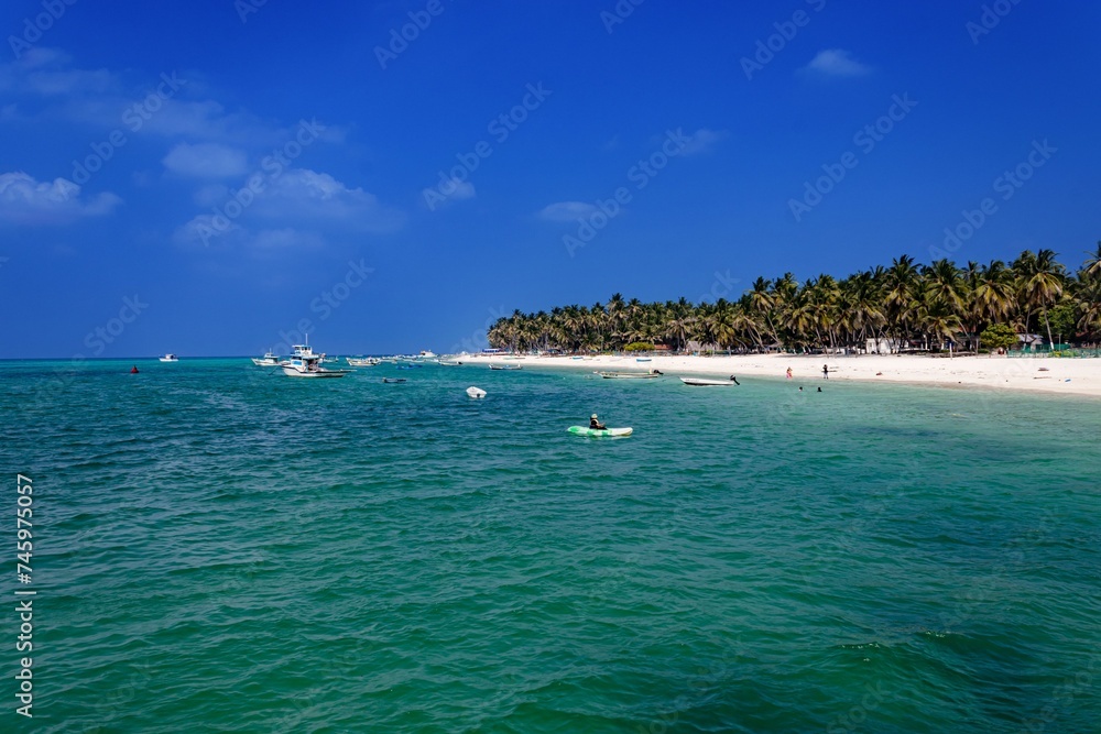 Boating in the Pristine Clean Turquoise Blue Waters of Agatti Island, Lakshadweep