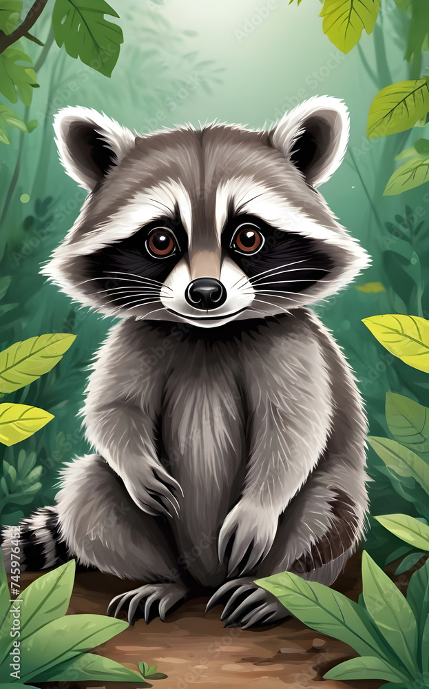 Obraz premium raccoon