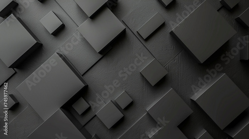 Black and Grey abstract shape background presentation design. PowerPoint and Business background.