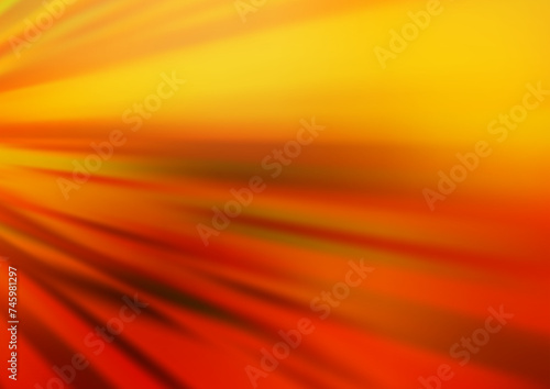 Dark Yellow  Orange vector backdrop with long lines.