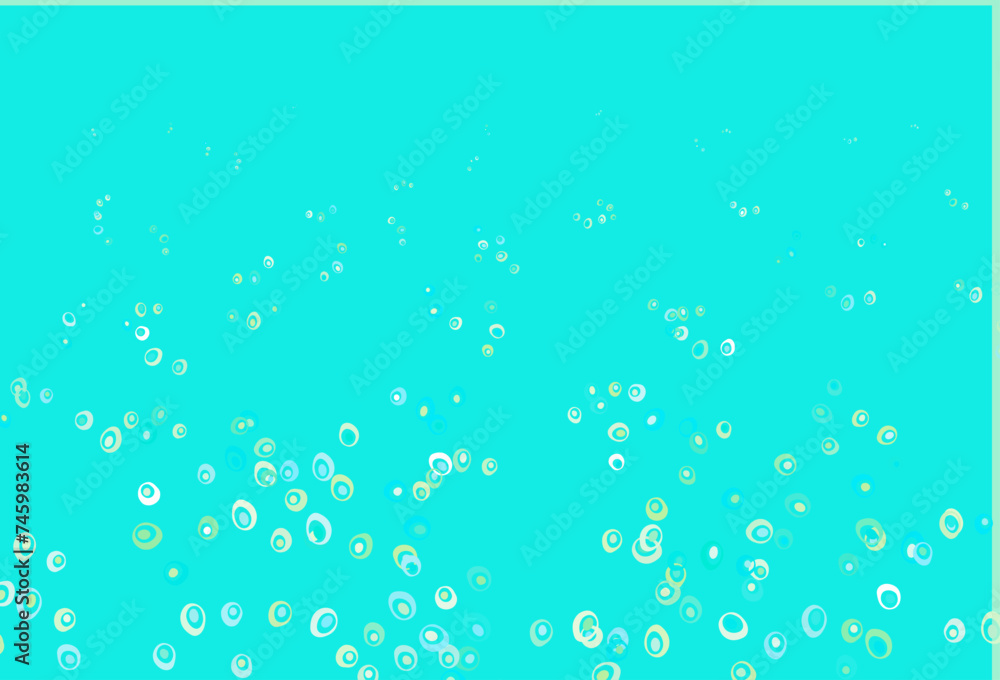 Light Blue, Yellow vector pattern with spheres.