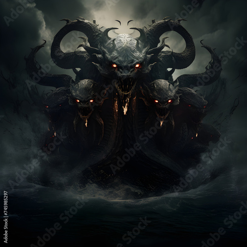 The Lernaean Hydra: Brutal Serpent Beast from Greek Mythology Unleashed