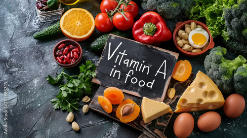 Vitamin A in variety of fresh fruits and vegetables.