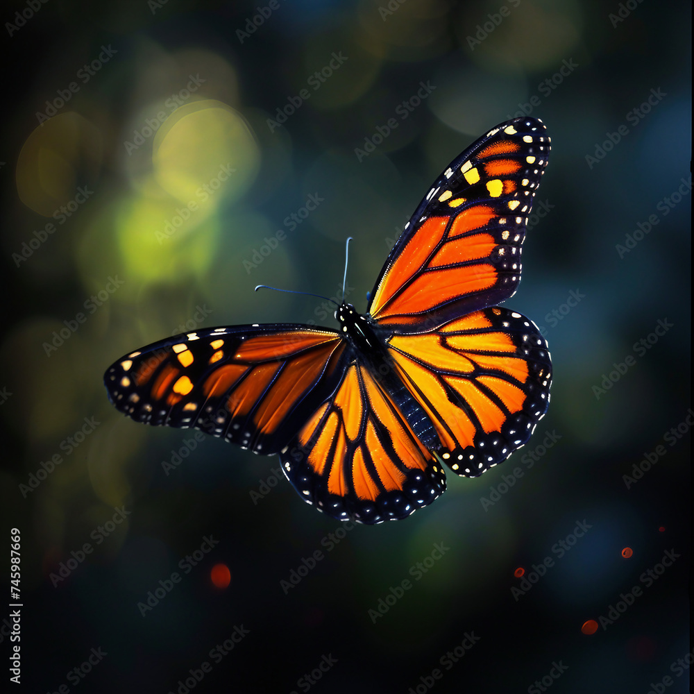 Butterfly spreading its wings Butterfly spreading its wings
