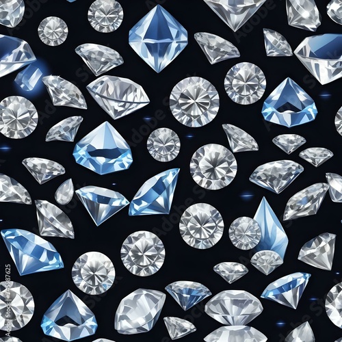 seamless pattern with diamonds
