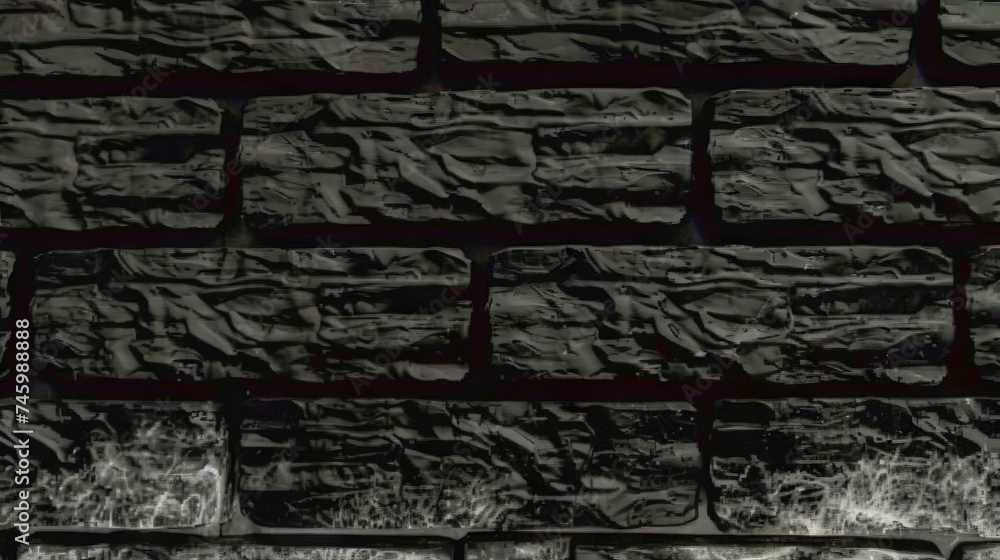 black brick wall, dark background  