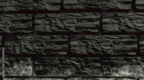 black brick wall, dark background 