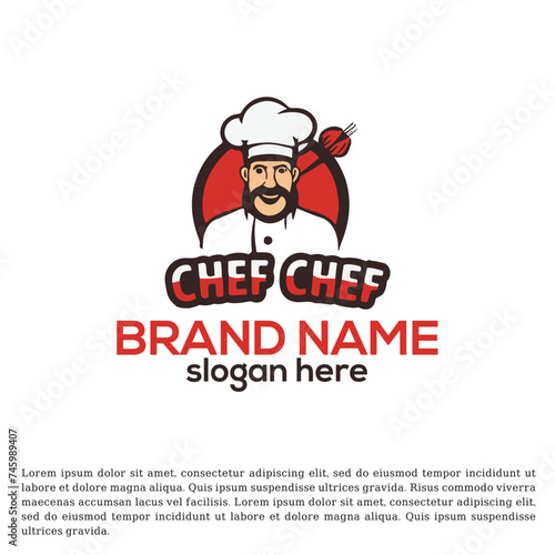 Chef's Canvas: Detailed Culinary Logo