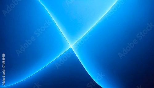 Abstract Glowing Blue Neon Waves Background