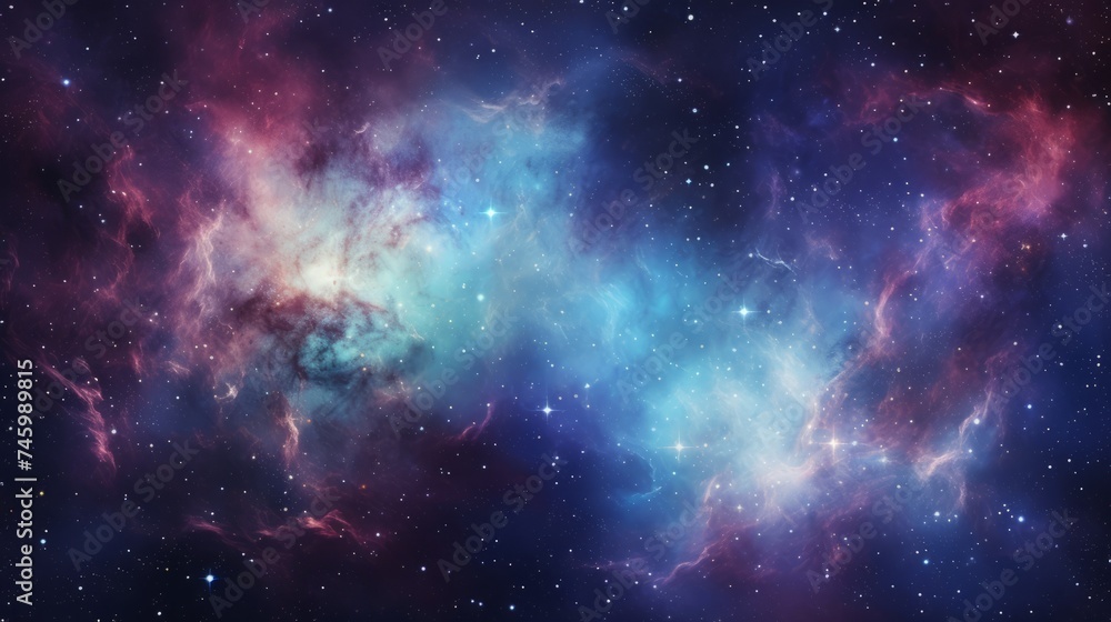 Celestial Nebula and Stardust in the Depths of Outer Space. Generative AI Celestial Nebula and Stardust in the Depths of Outer Space. Generative AI