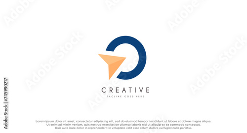 Compass Global Globe Earth Adventure GPS navigation logo design