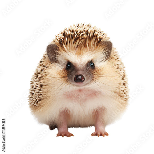 Hedgehog isolated on transparent or white background