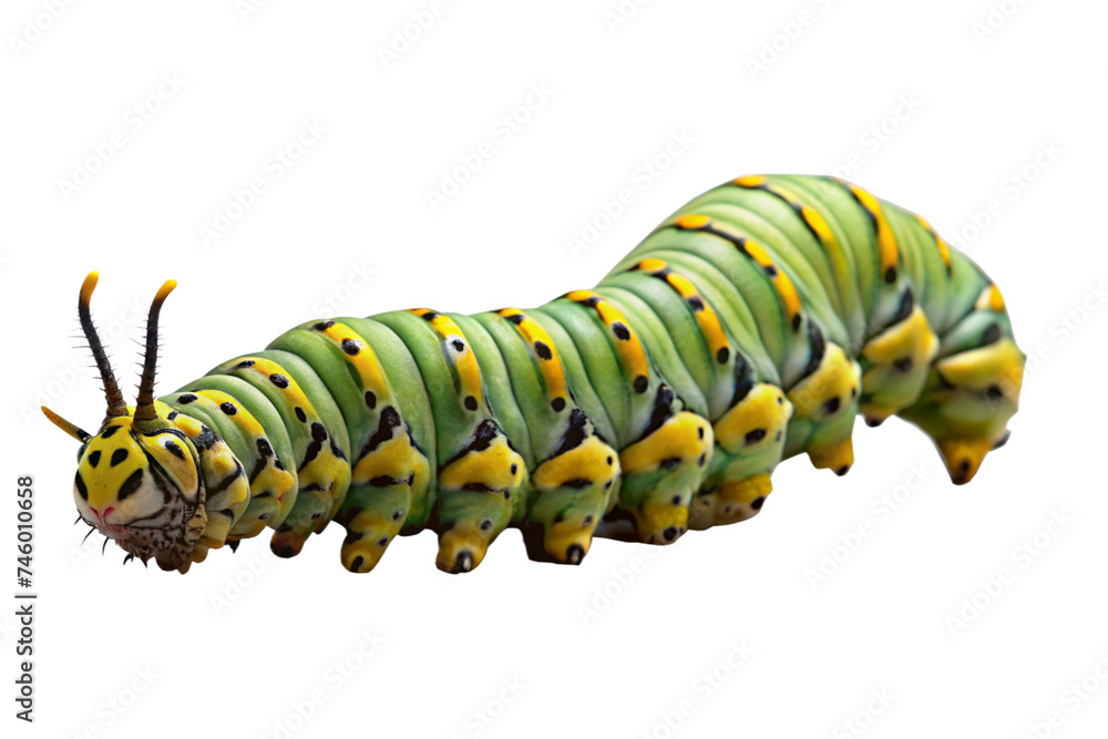 Naklejka premium caterpillar isolated on a transparent background